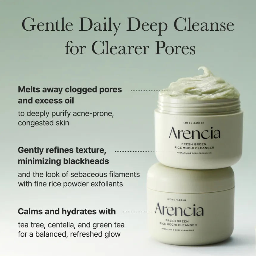 Arencia - Fresh Green Rice Mochi Cleanser [120g]