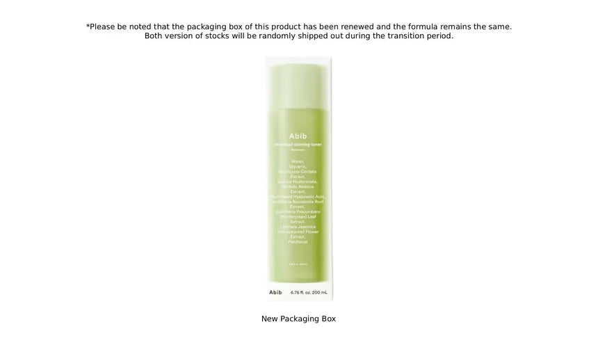 Abib Heartleaf Calming Toner Skin Booster [200ml]