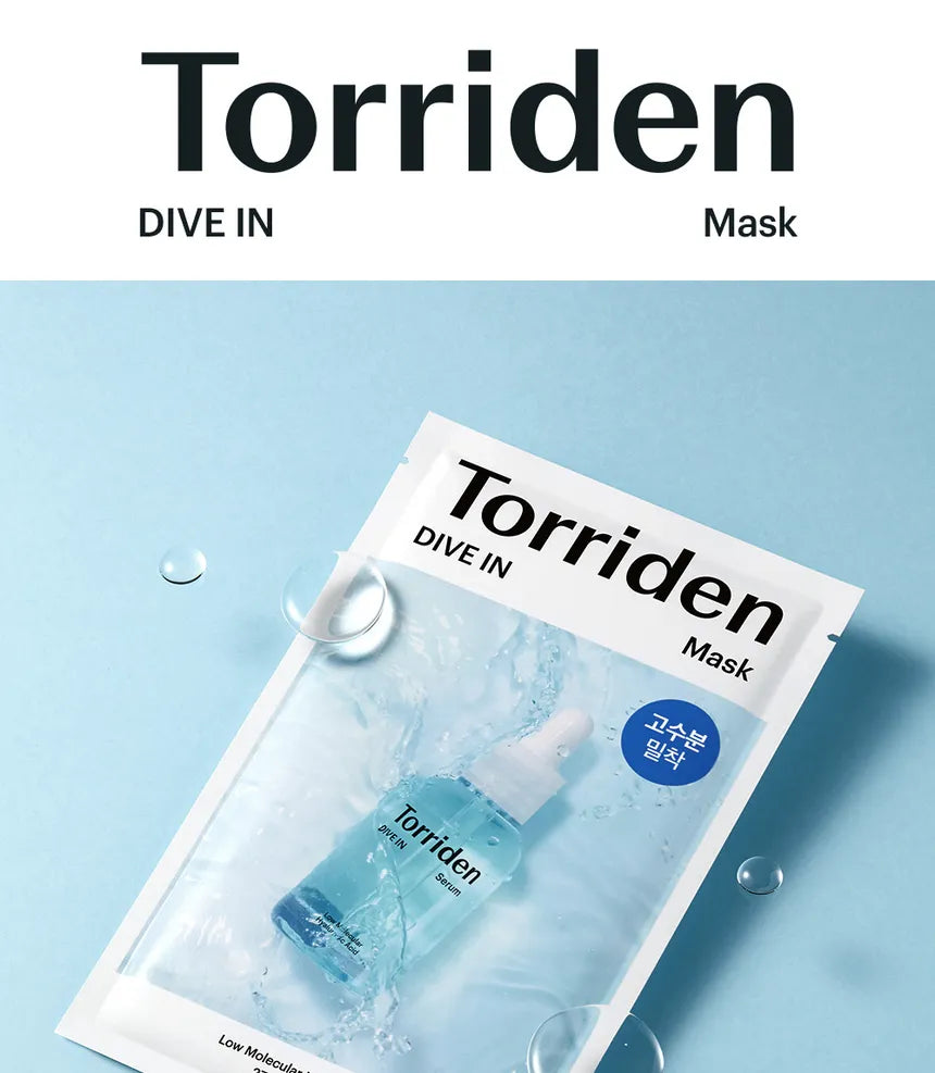 Torriden - DIVE-IN Low Molecule Hyaluronic Acid Mask Set