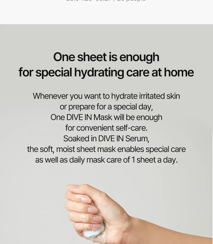 Torriden - DIVE-IN Low Molecule Hyaluronic Acid Mask Set